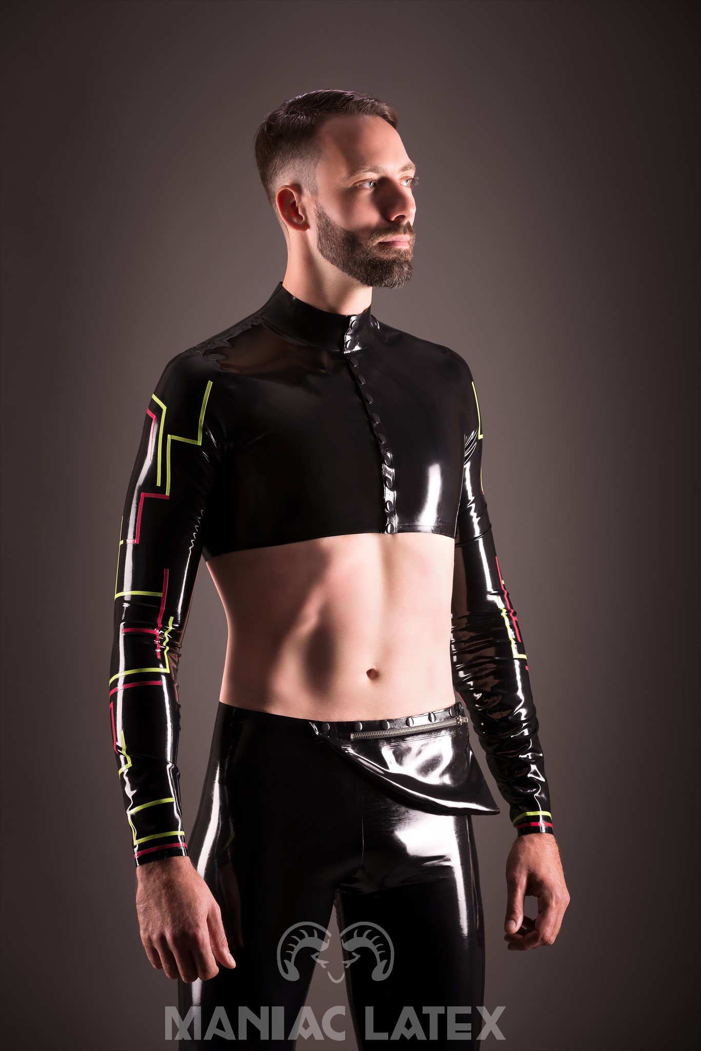 Circuit Bolero (1)_Big City Life_Maniac Latex Circuit Bolero (1) schwarz/neon_Big City Life_Maniac Latex